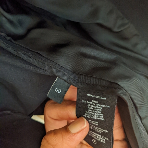 Theory Shrunken Blazer Size 00 Black (Petite Friendly) - Picture 2 of 5